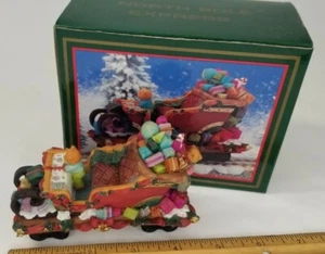 World Bazaar North Pole Express Santad Sleigh Car Christmas Decoration - Picture 1 of 7