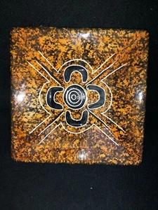 Aboriginal Designed and Made Serving Plate - BYNM Co-op Morwell - Picture 1 of 5