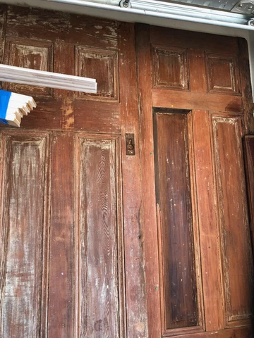 Pair of Antique Pine Doors Cover