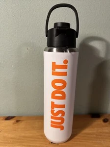 NEW! Nike Recharge Chug Stainless Steel Insulated Bottle 24 oz White JUST DO IT. - Picture 1 of 7