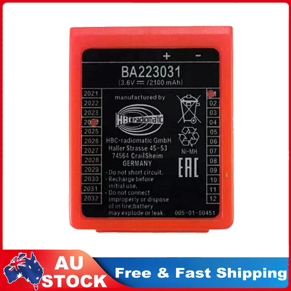 BA223031 3.6V 2100mAh Rechargeable Battery HBC Wireless Romote Control Battery - image 1 of 4