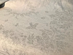 Antiguo Damasco Francés RARO Yardaje Sin Cortar para Servilletas Envejecido - Imagen 1 de 21