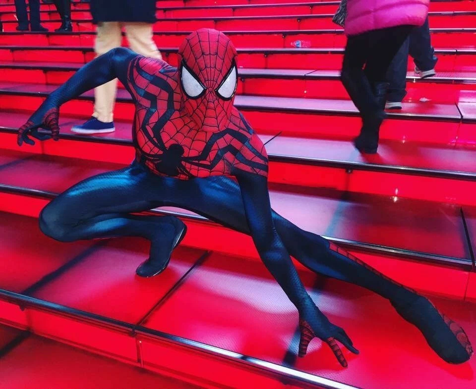 New Ben Reilly Spider-Man Cosplay Costume Bodysuit Spiderman Zentai Halloween #6 - Image 1 of 4