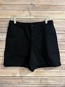 Dockers Damen schwarz Shorts Taschen Reißverschluss hoher Bund Gürtelschlaufen Gr. 12 - Bild 1 von 9
