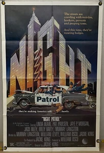 NIGHT PATROL FF ORIGINAL EINBLATT FILMPLAKAT LINDA BLAIR BILLY BARTY (1985) - Bild 1 von 2
