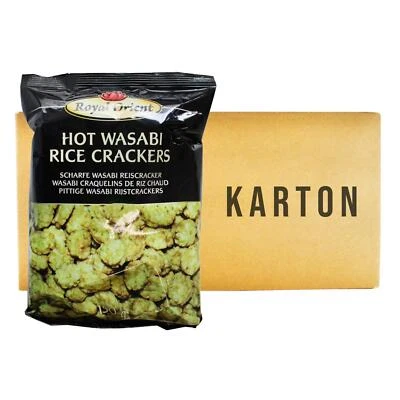 Hot Rice Cracker Scharfe Wasabi Flavor Reiscracker Reis Cracker Wasabi Ge10x150g - Bild 1 von 2