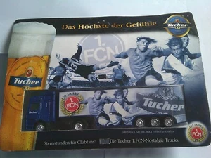 Modell Truck Mercedes Actros LKW Bierlaster Tucher 1.FCN Nürnberg Sattelzug RM - Bild 1 von 1