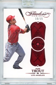 Mike Trout 2017 Panini Flawless Ruby Encased Card #18 - Picture 1 of 2