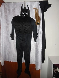 CHILDREN'S BATMAN DRESS UP/HALLOWEEN COSTUME BY RUBIES-4 PIECES-SIZE MEDIUM - Picture 1 of 1