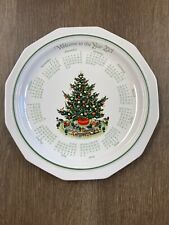 "Welcome to the Year 2001" PFALTZGRAFF Christmas Tree Heritage 10" Dinner Plate