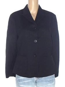 Iblues Max Mara Giacca Blazer Donna Completo Nero Lana Vergine Taglia 44 L Large - Foto 1 di 5