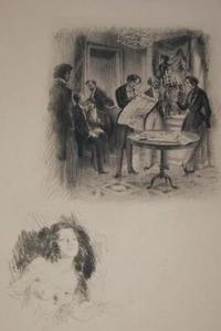 PAUL EMILE BECAT GRAVURE ROMANTIQUE REMARQUE EROTIQUE R3175 - Imagen 1 de 1