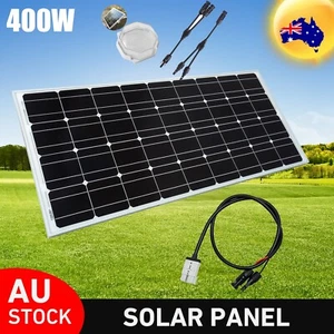 400W 12V Solar Panel Kit Mono Fixed Home Caravan Camping Power Battery Charging - Picture 1 of 12
