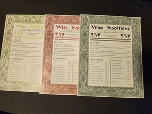 Wise Traditions Food Farming Healing Arts Lot Of 3- 2020-Spring-Fall-Winter - Picture 1 of 7