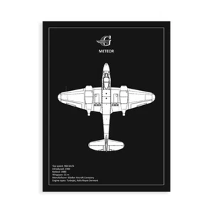 Stampa su Tela su Carta Poster o Quadro Rogan Mark Gloster Meteor Black - Picture 1 of 2