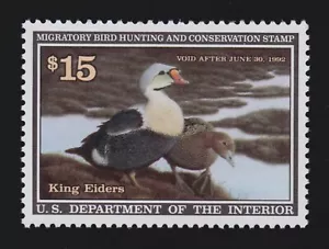 US RW58 $15 Federal Duck Stamp Mint w/ PSE '98' Cert Superb OG NH SMQ $175 (005) - Picture 1 of 3