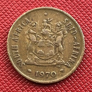 South Africa 1970 2 Cents. Afrikaans, English Legend. Problem Free. KM# 83 - Picture 1 of 2