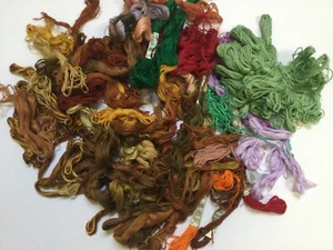 Big Lot of DMC Partially Used Multicolored Cotton Embroidery Floss Skeins - Picture 1 of 6