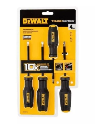 DeWalt ToughSeries 4 Piece Screwdriver Set MaxFit - DWHT65101 New - Image 1 of 3