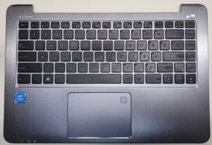 Asus VivoBook E403N E403NA Touchpad Palmrest w/ US Keyboard Silver 13N1-0ZA0B01 - Picture 1 of 4