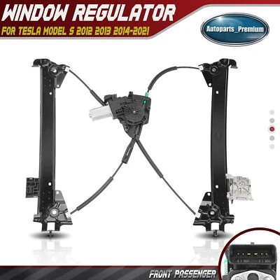 Front Passenger Power Window Regulator for Tesla Model S 2012-2021 6006651-00-E - Image 1 of 4