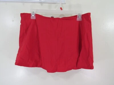 Newport News Swimwear Bottom Skort Size 12 Red Front Slit - Image 1 of 4