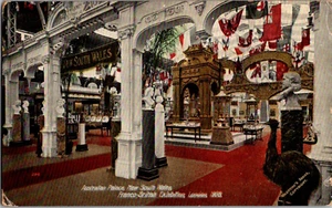 Cartolina Palazzo Australiano Nuovo Galles del Sud Esposizione Franco-Britannica Londra 1908 - Foto 1 di 4
