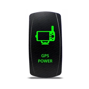 Interruptor basculante GPS símbolo de alimentación - LED verde - Imagen 1 de 7