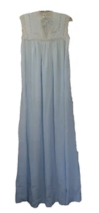 Christian Dior S Lingerie Satin Sheer Nightgown VTG 70s 80s Lace Paris New York - Picture 1 of 9