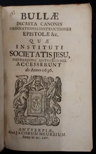 Bullae Decreta Canones Ordinationes, Regulae Instructoris, Instructio..1636 - Picture 1 of 12