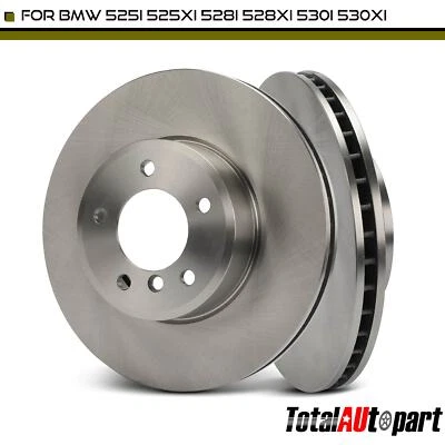 2 piezas rotores de freno de disco para BMW E60/F10 525i 525xi 528i 528xi 535xi lado delantero Foto 1 de 4