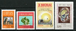 BRAZIL 1969, ART: PAINTING, SCULPTURE, Scott 1125-1128, MNH - Picture 1 of 1