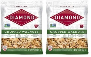 2 Pack Diamond of California Chopped Walnuts, 2.25 oz, 2 Pack - Picture 1 of 7