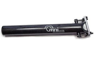 OMNI Racer WORLDS LIGHTEST Race-Lite Full Carbon Ti Seatpost 158g: 31.6x300mm - Picture 1 of 5