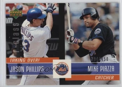 2004 Upper Deck R-Class Taking Over! /650 Mike Piazza Jason Phillips #TO-2 HOF - Image 1 of 2