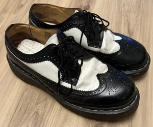 Doc Martens 3989/34 Bex Brogue US-Größe 10 schwarz & weiß Budapester Schuhe Dr Martens - Bild 1 von 7