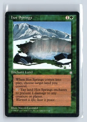 HOT SPRINGS – MTG Magic the Gathering Card – Ice Age – Rare - Image 1 of 4