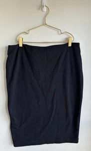 Jarbo Black Stretch Pencil Skirt Size 40 US Large Fitted Knee Length Made In USA - Picture 1 of 4
