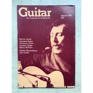 RICHARD THOMPSON GUITAR MAGAZINE AUGUST 1975 RICHARD THOMPSON COVER AND FEATURE - Picture 1 of 1