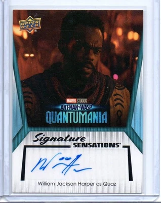 2024 WILLIAM JACKSON HARPER AS QUAZ UD MARVEL STUDIOS SERIES 2 ANT-MAN AUTO SP - Image 1 of 2
