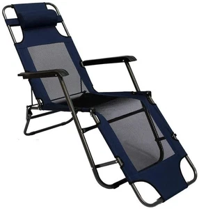 Faltbare Campingliege Freizeitliege Verstellbare Gartenliege Liegestuhl Liege - Bild 1 von 10