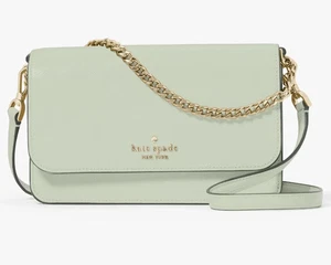 Kate Spade Madison Flap Crossbody Bag Mintgrün Leder Kette Handtasche KC586 299 $ - Bild 1 von 5