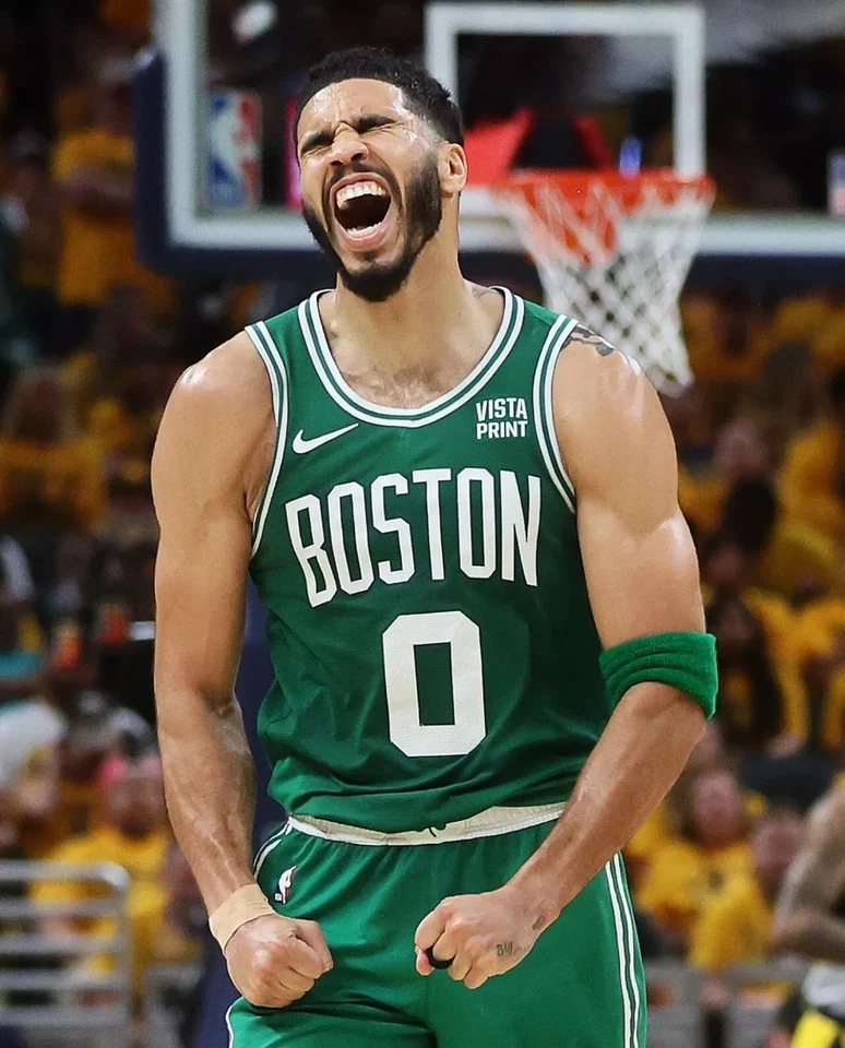 Foto de baloncesto de la NBA Jayson Tatum On Court Scream Boston Celtics 8x10 Foto 1 de 1