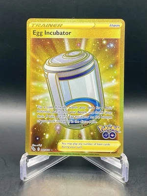 Egg Incubator 087/078 Pokemon GO Secret Rare Gold Full Art Holo Pokemon TCG NM - Image 1 of 2