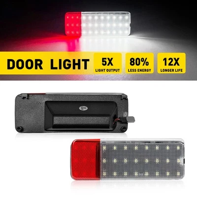 1Pair Car Side Door Panel LED Courtesy Lights For Ford F150 F250 1992 1993-1996 - Image 1 of 4