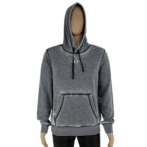DIESEL Men Grey S-GINN-HOOD-PAK Hoodie Sweater Pullover Size L - Picture 1 of 14