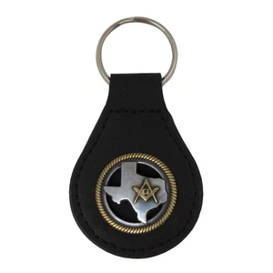 TX Free Mason Car Keyfob Metal Key Chain Masonic Keyring Gift Keychain Ring Fob - Picture 1 of 1