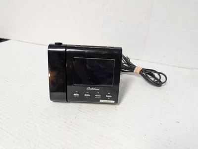 Electrohome Projection Alarm Clock Radio Digital AM FM Black Projector LCD - Image 1 of 4