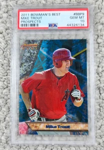 2011 Bowman's Best Mike Trout Prospects Rookie RC #BBP9 PSA 10 LA Angels - Picture 1 of 2