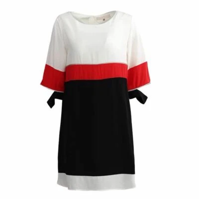 Marni silk color block shirt dress size IT 38 US 2 - Image 1 of 4